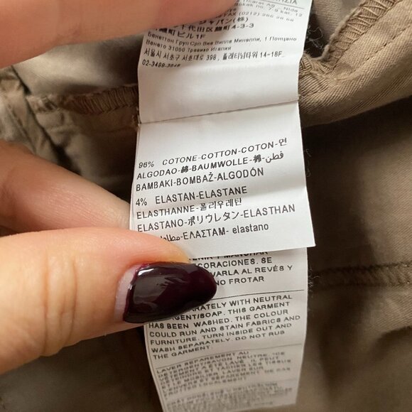 UNITED Colors Of Benetton BNWT 48 Slim Men's "Ben" Chino - Picture 7 of 7